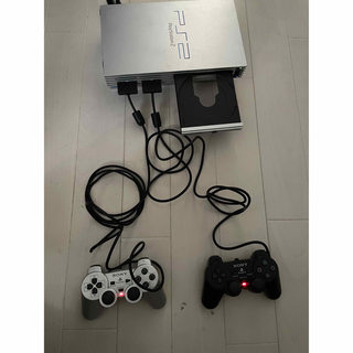 プレイステーション2(PlayStation2)のPS2 シルバー SCPH-50000(家庭用ゲーム機本体)