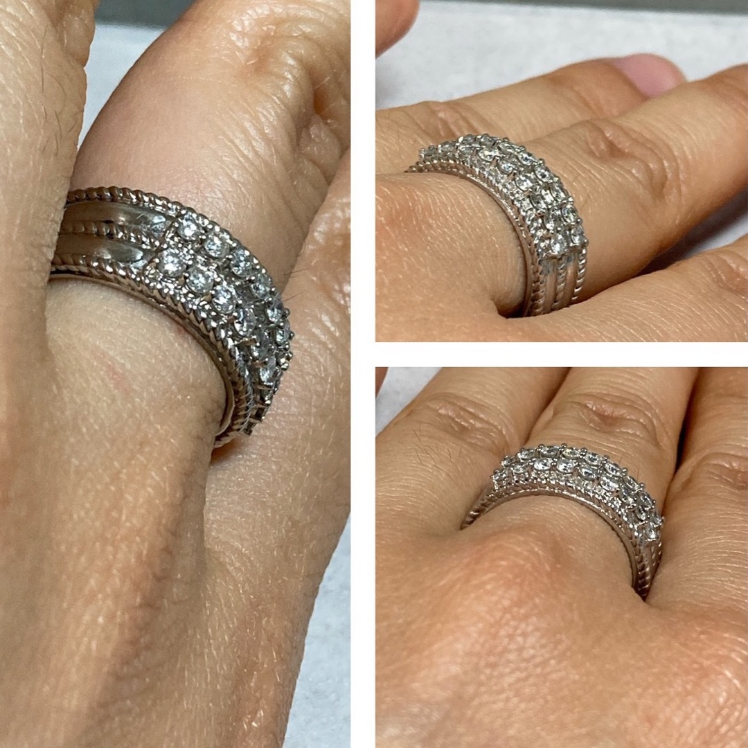 Pt900 0.67ct ダイヤモンド入り　重厚感のある指輪　指輪