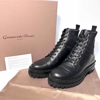 ジャンヴィットロッシ(Gianvito Rossi)のジャンヴィト ロッシ MARTIS 20 CALF レザー コンバットブーツ(ブーツ)