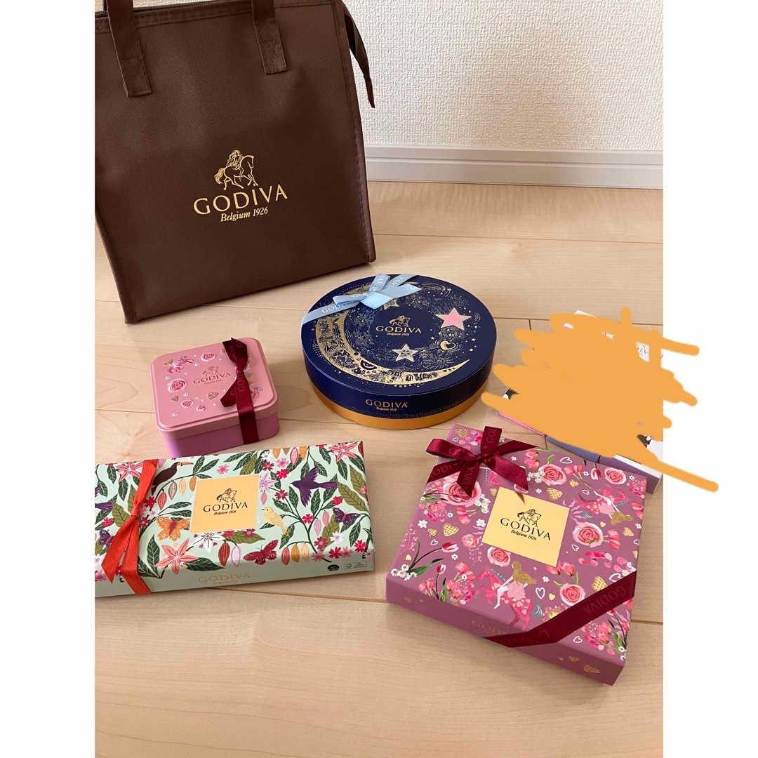 GODIVA(ゴディバ)のGODIVA保冷バックと箱 レディースのバッグ(ショップ袋)の商品写真