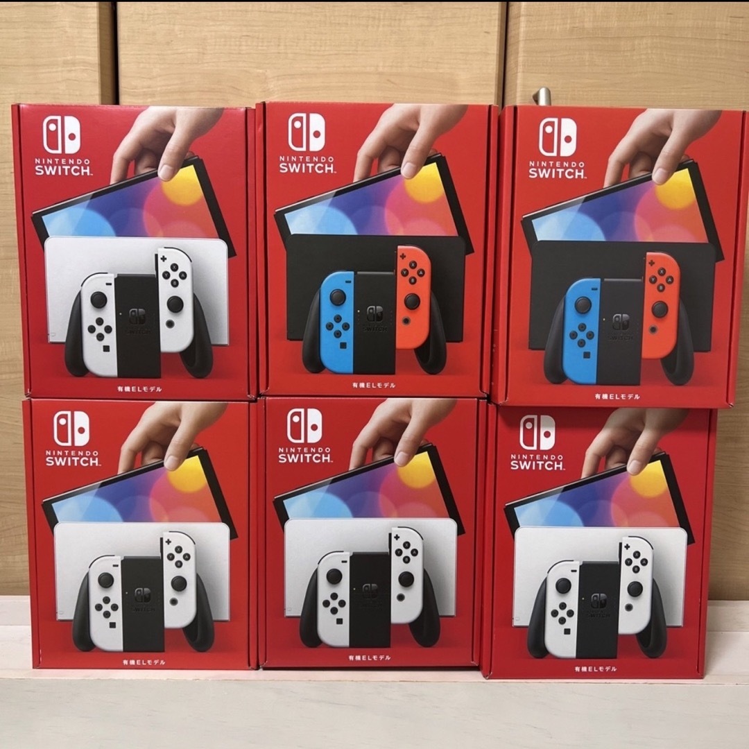 4台 新品 Nintendo Switch 本体 有機EL ネオン スイッチ