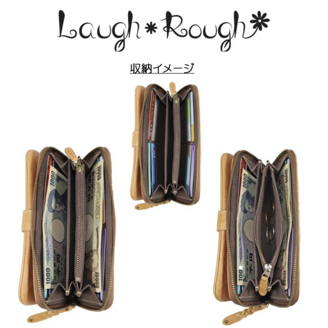 Laugh Rough ラウンドファスナー長財布♪ レディースのファッション小物(財布)の商品写真
