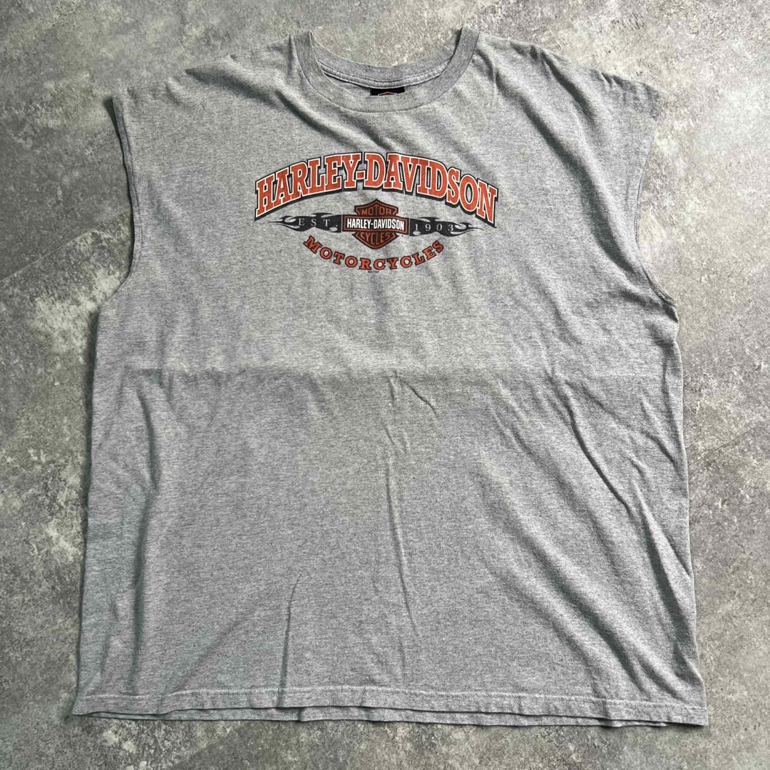 Harley Davidson(ハーレーダビッドソン)の3XL☆ハーレーダビッドソン☆Tシャツ☆ノースリーブ☆タンクトップ☆両面プリント メンズのトップス(Tシャツ/カットソー(半袖/袖なし))の商品写真