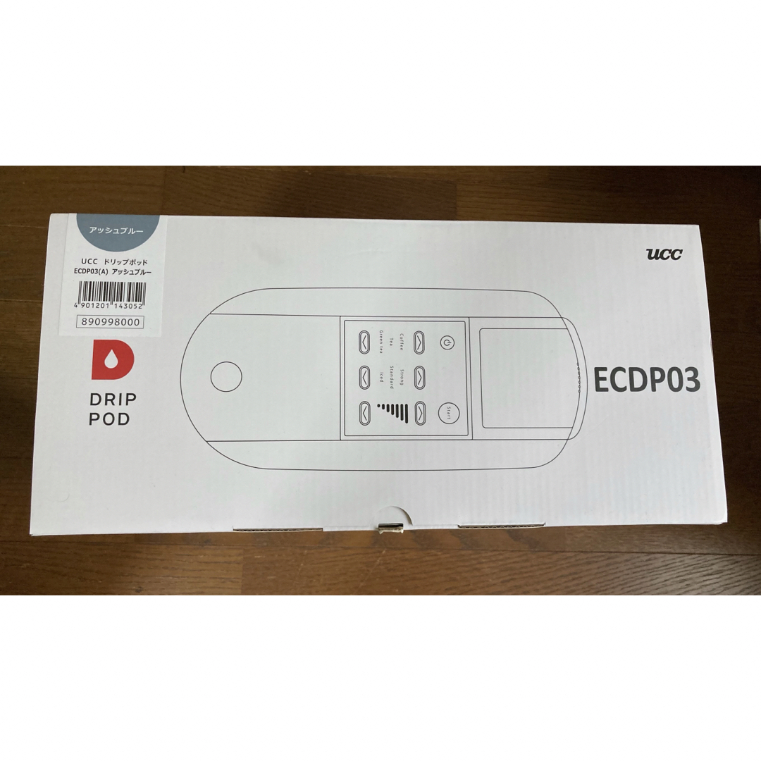 UCC(ユーシーシー)のUCCドリップポッド ECDP03 アッシュブルー 新品 スマホ/家電/カメラの調理家電(コーヒーメーカー)の商品写真