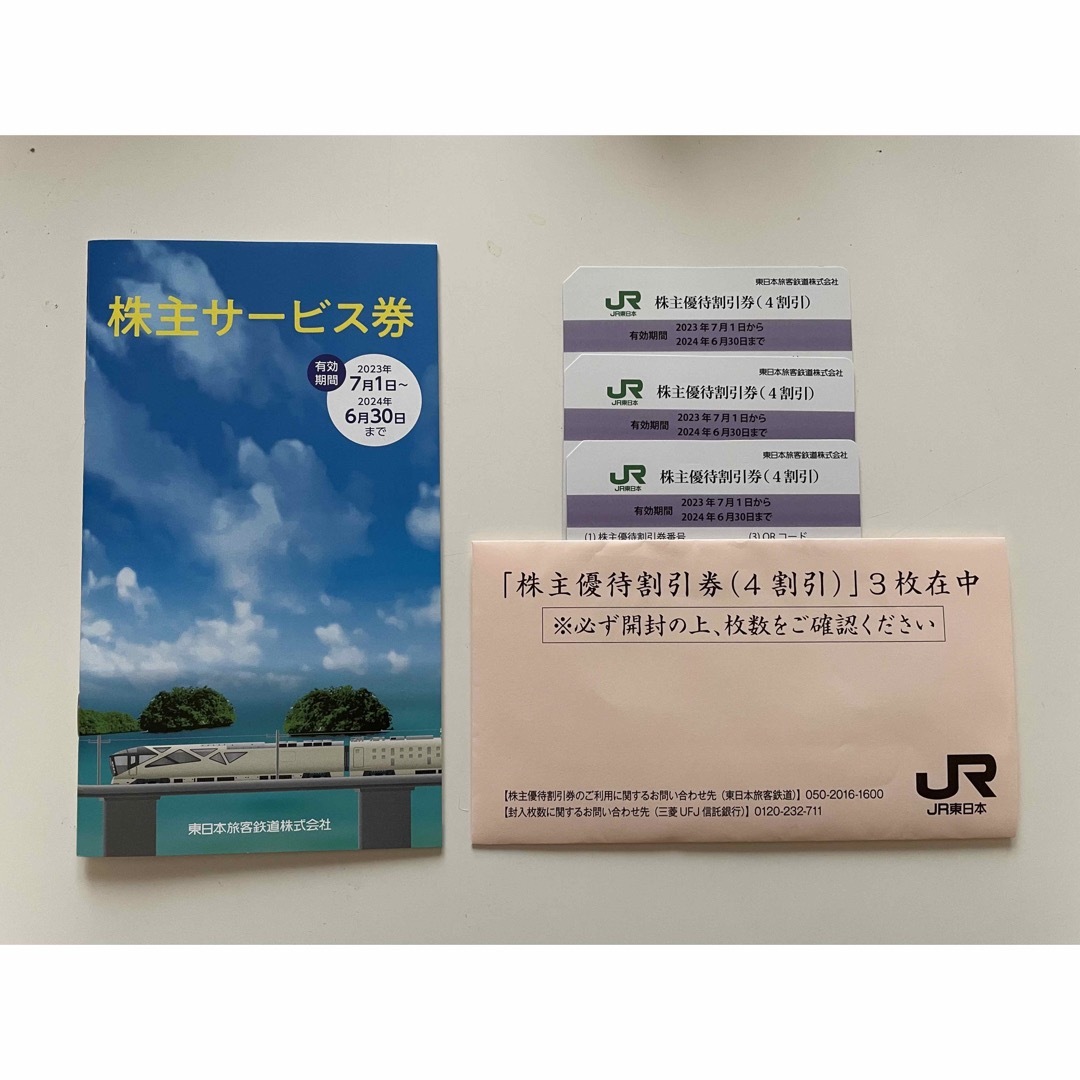 JR東日本株主優待割引券 3枚
