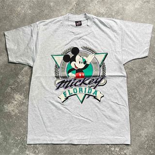 ミッキーマウス(ミッキーマウス)の90's　Disney/ディズニー　Mickey/ミッキー　Tシャツ　USA製(Tシャツ/カットソー(半袖/袖なし))