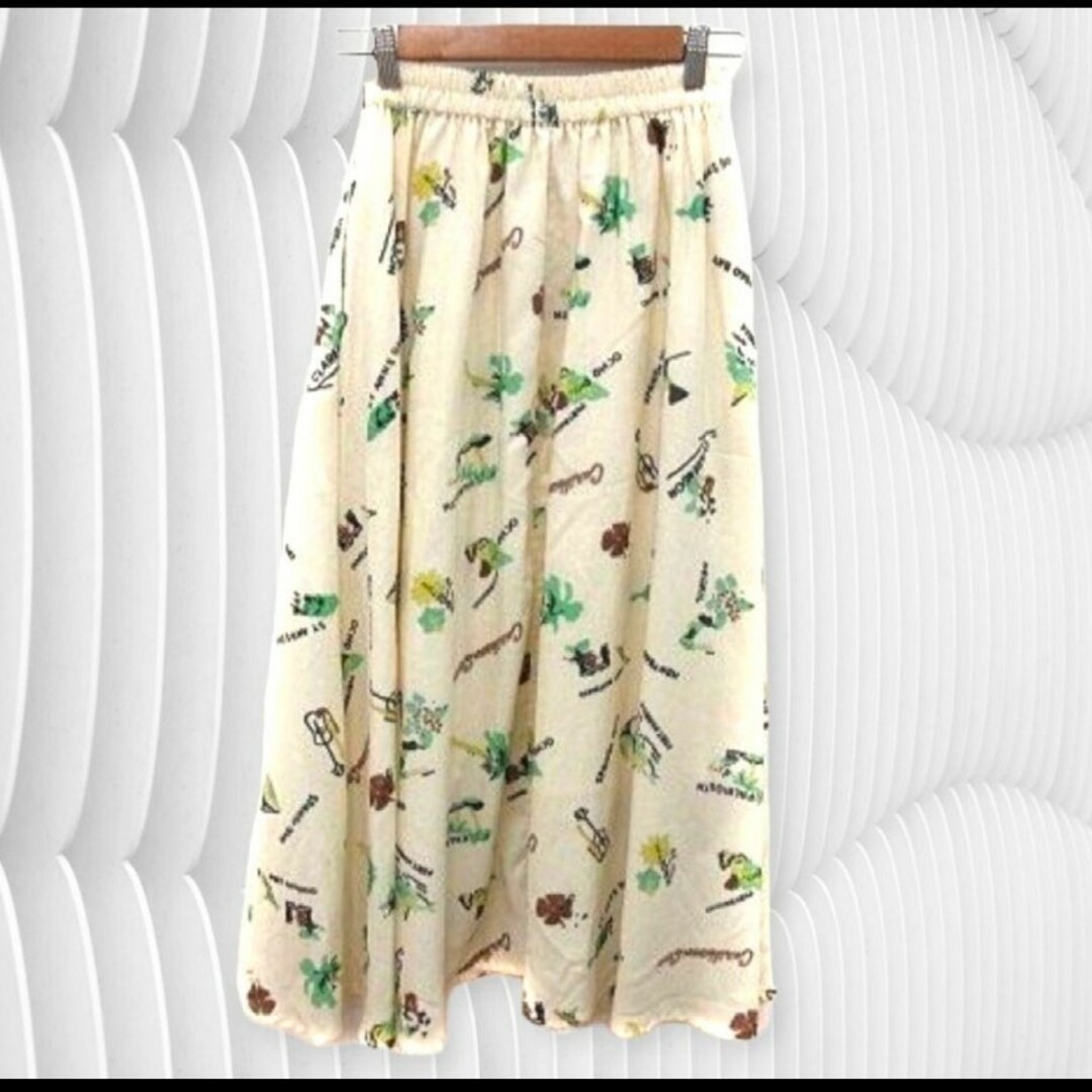 REDYAZEL(レディアゼル)のレディアゼル  REDYAZEL マルチカラー総柄フレアスカート フリー マルチ レディースのスカート(ロングスカート)の商品写真