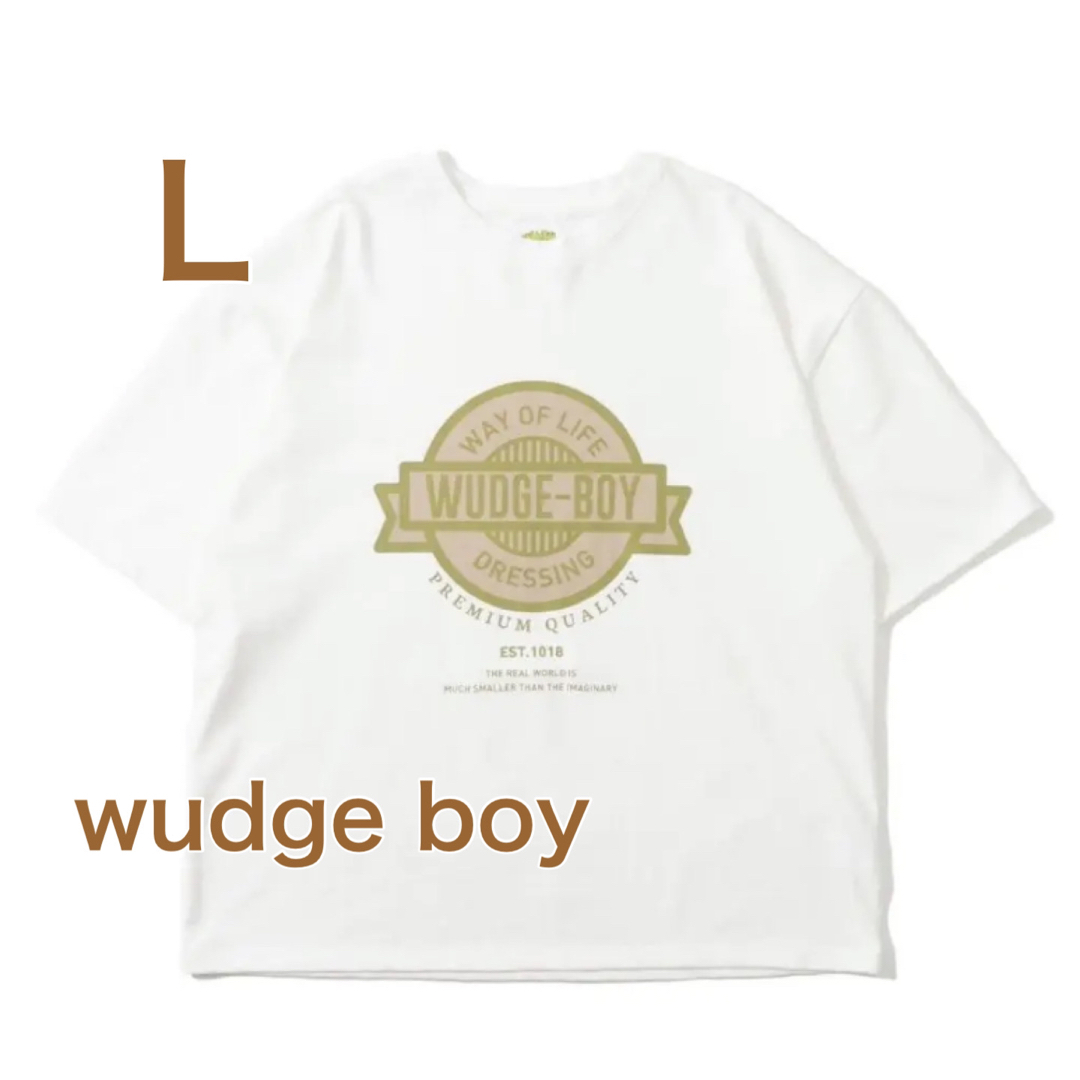 新品未開封】wudge boy ワッジボーイ カレッジTシャツ ホワイト - www