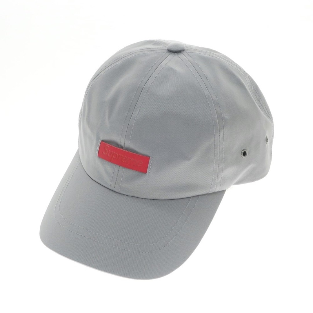 シュプリーム Supreme 2023年春夏 Leather Patch 6-Panel ナイロン 6パネル キャップ グレー【メンズ】