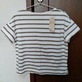 ムジルシリョウヒン(MUJI (無印良品))の無印良品　ボートネック　Tシャツ　XS-Sサイズ　新品(Tシャツ(半袖/袖なし))