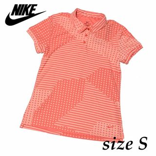 ナイキ(NIKE)の新品　Sサイズ　ナイキ ゴルフ　レディース　UVエース ウィメンズ ポロ　ピンク(ポロシャツ)