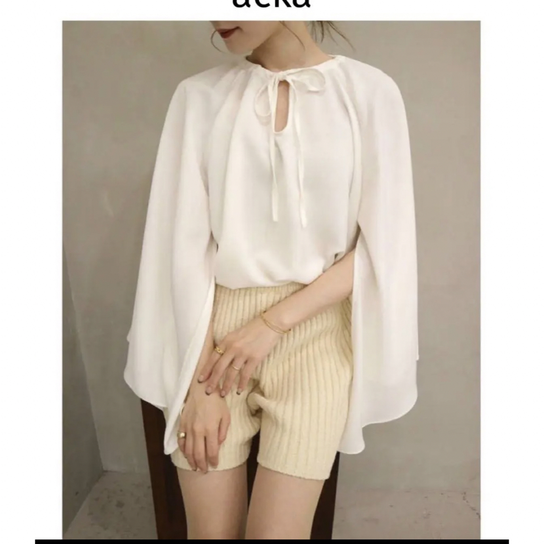 acka  ブラウス original flare slit blouse