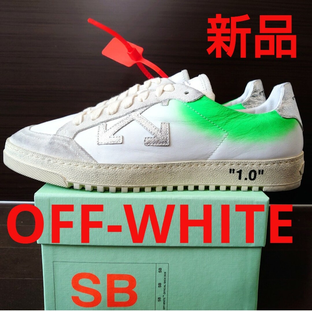 OFF-WHITE オフホワイト ヴァージルアブロー レザー スニーカー 美しい
