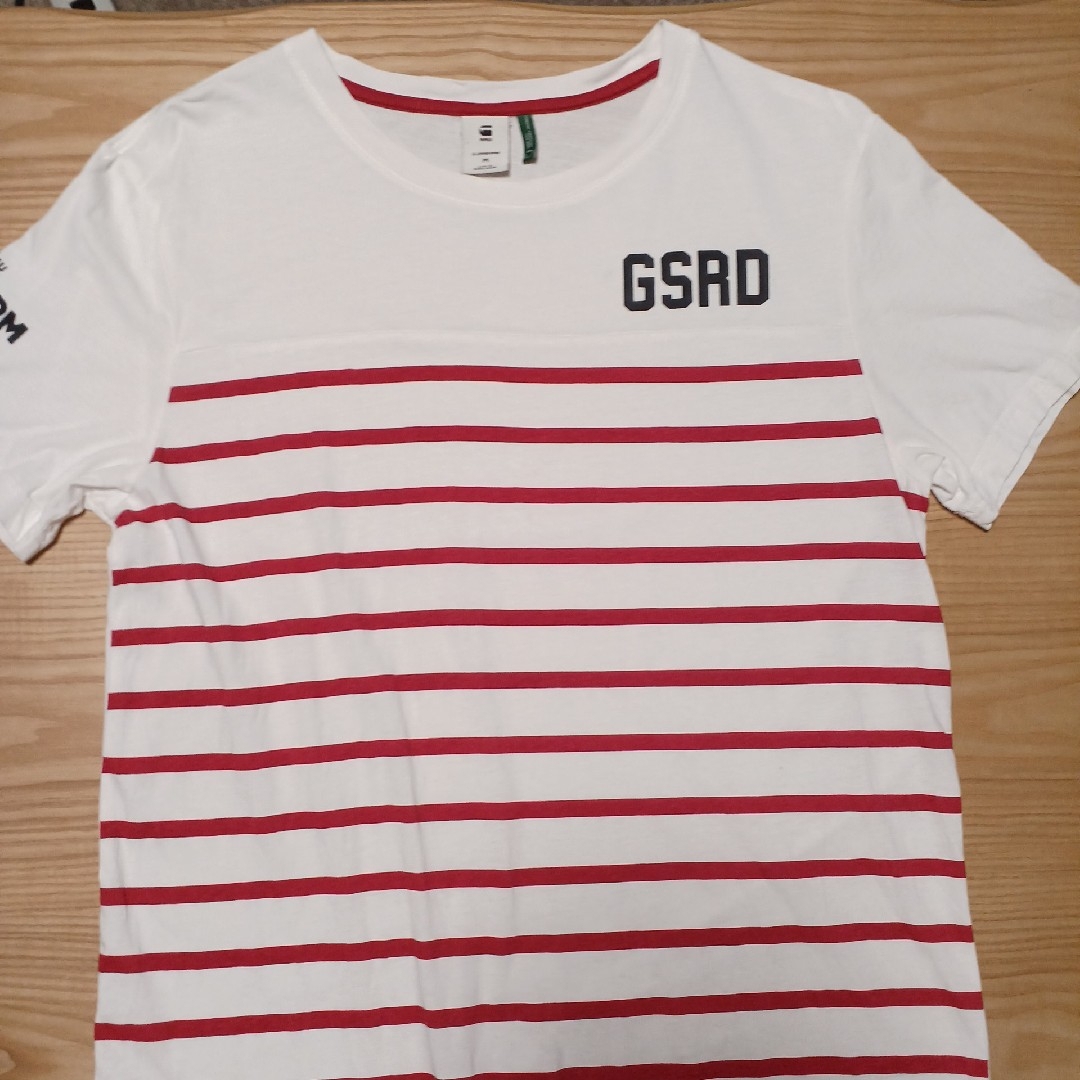 G-STAR RAW(ジースター)の【ふに様専用】美品。G-STAR RAW ボーダー半袖カットソー メンズのトップス(Tシャツ/カットソー(半袖/袖なし))の商品写真