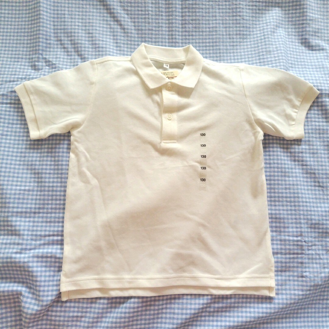 MUJI (無印良品)(ムジルシリョウヒン)の無印良品 ポロシャツ 130cm キッズ/ベビー/マタニティのキッズ服男の子用(90cm~)(Tシャツ/カットソー)の商品写真