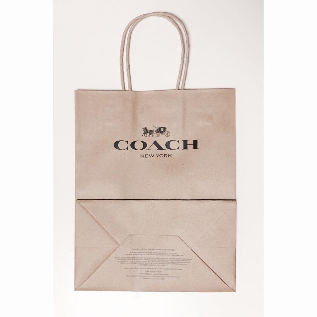 COACH(コーチ)の【新品・未使用】COACHコーチショップ袋（小サイズ） レディースのバッグ(ショップ袋)の商品写真