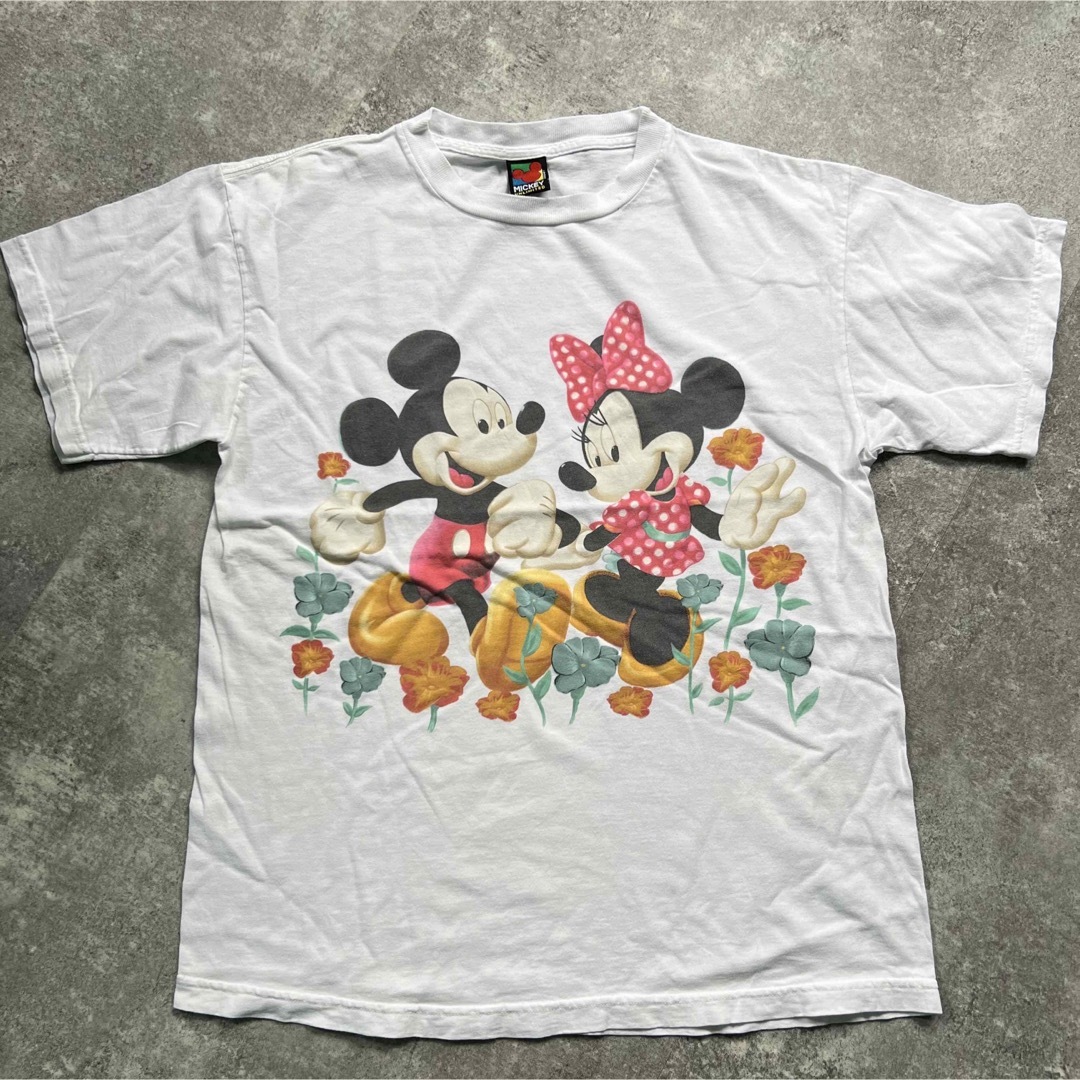 90’s　Disney/ディズニー ”Mickey & Minnie” Tee