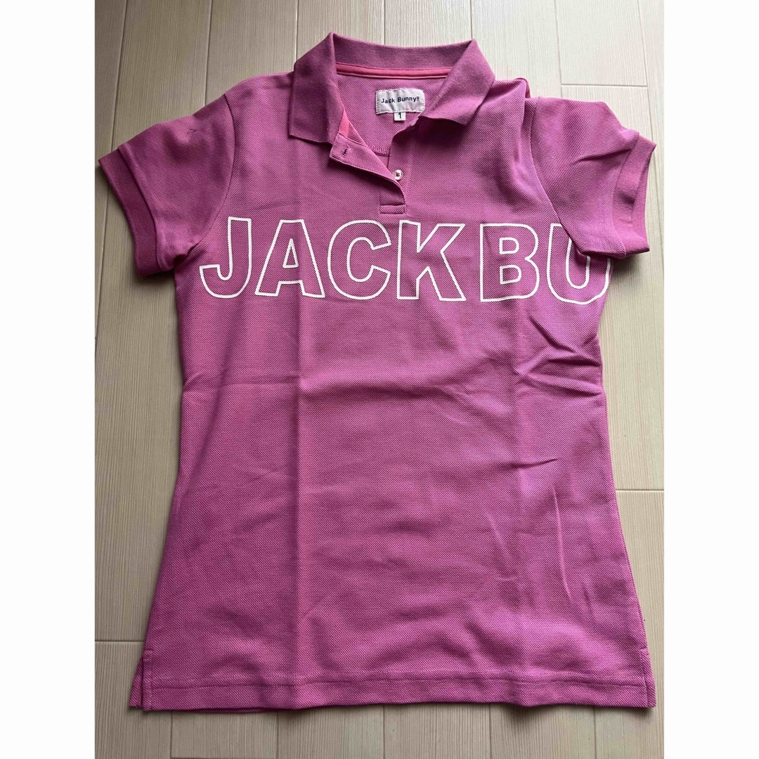 Jack Bunny!! ジャックバニー ポロシャツ ピンク レディース | フリマアプリ ラクマ
