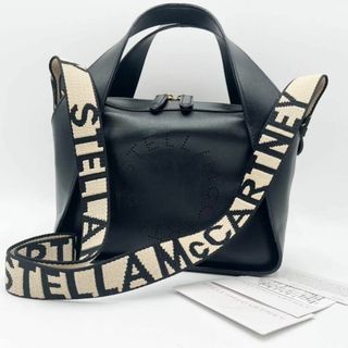 ステラマッカートニー(Stella McCartney)の美品 ステラマッカートニー サークルロゴ  2way ミニハンドバッグ ブラック(ハンドバッグ)