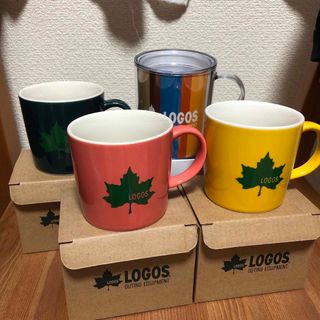 ロゴス(LOGOS)の【値下げ】LOGOSマグカップ　4個(グラス/カップ)