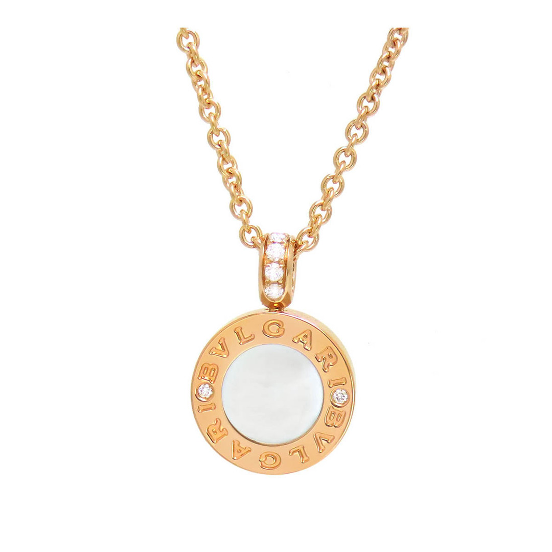 ブルガリ ブルガリブルガリ ネックレス CL856190 1347761 AU750 (K18PG) レディース BVLGARI [美品]  【ジュエリー】