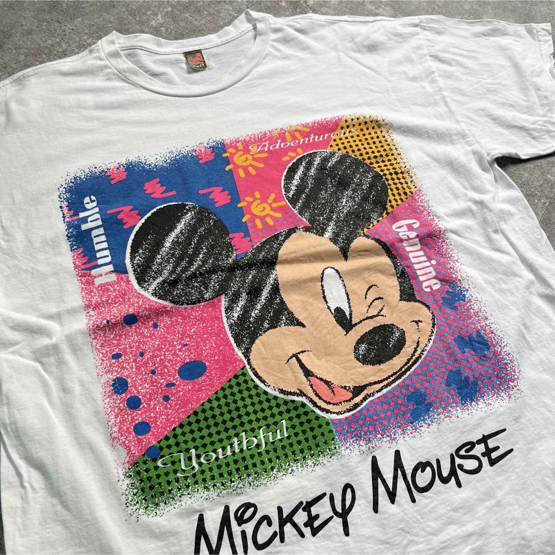 90s Disney/ディズニー “Mickey” プリント Tシャツ　USA製