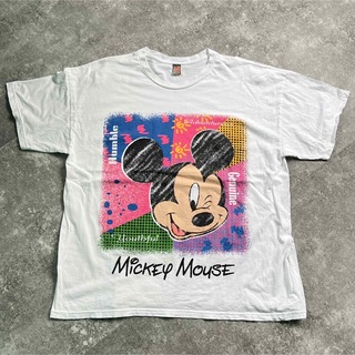 ディズニー(Disney)の90s Disney/ディズニー “Mickey” プリント Tシャツ　USA製(Tシャツ/カットソー(半袖/袖なし))