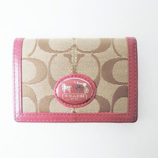 コーチ(COACH)のCOACH(コーチ) パスケース シグネチャー柄(名刺入れ/定期入れ)