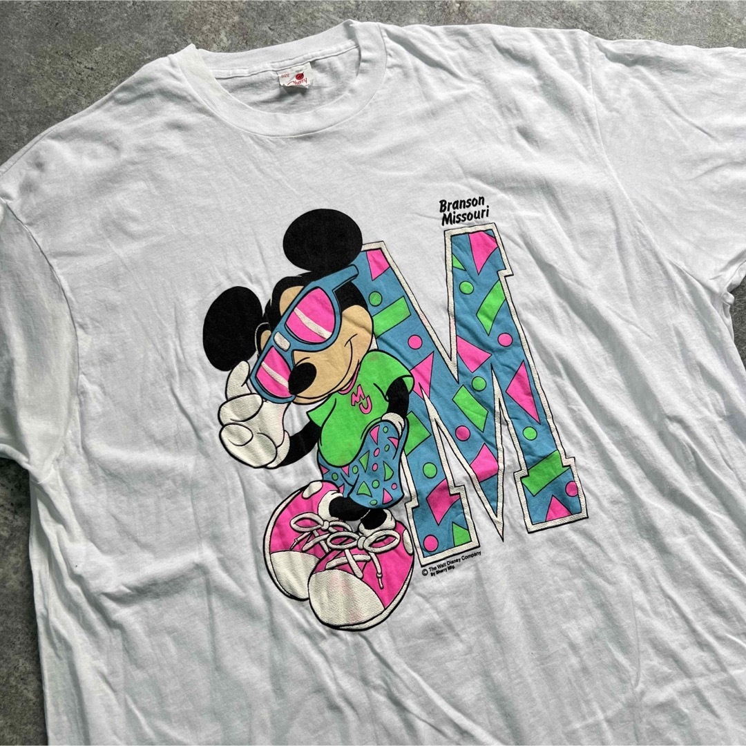 80's　Disney Vintage Mickey　ビッグTシャツ　USA製