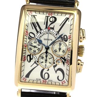 フランクミュラー FRANCK MULLER 1200MB ロングアイランドマスターバンカー K18PG 自動巻き メンズ 箱付き_731497