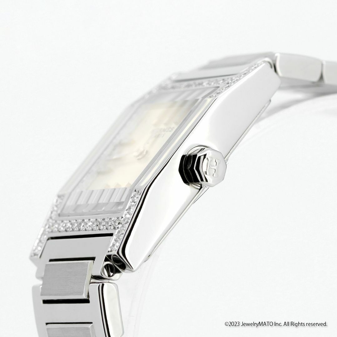 【鑑別書付き】エルメス 腕時計 タンデムTA1.210 レディース ダイヤ
