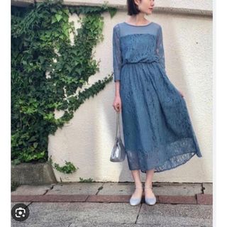 ✨美品✨apart by lowrys ハイショクレースワンピース グリーン L