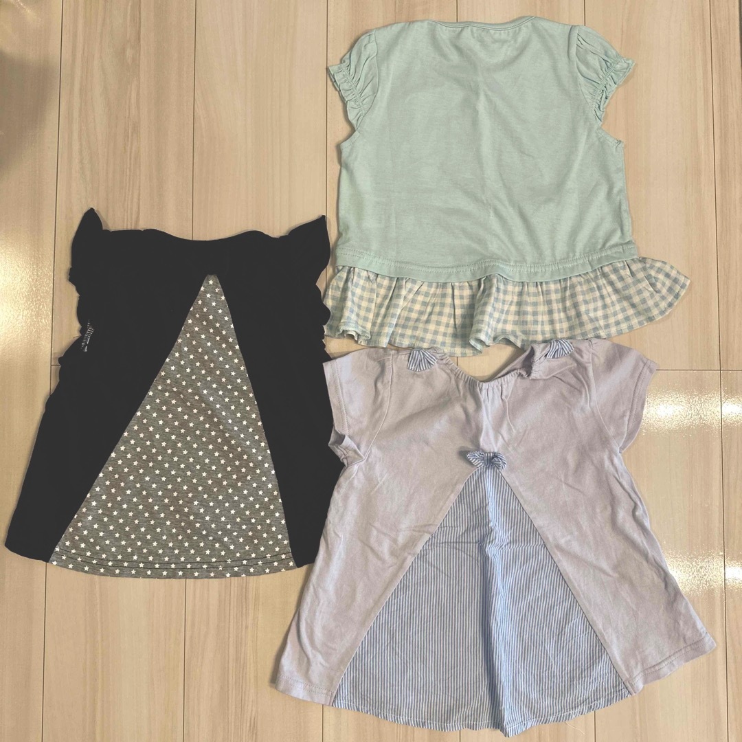 motherways(マザウェイズ)のマザウェイズ他　カットソー3枚セット　110 キッズ/ベビー/マタニティのキッズ服女の子用(90cm~)(Tシャツ/カットソー)の商品写真