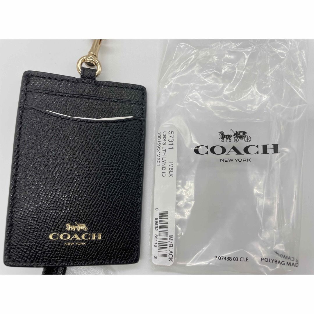 【COACH  57311】定期・ICカード 入れ　レディース　 本革