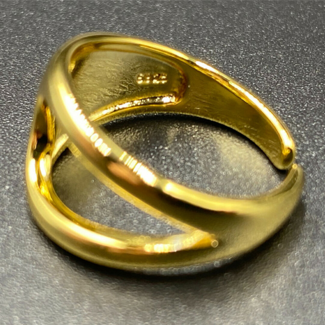 指輪 ユニセックス リング シルバーリング シルバー925 調節可能 95 F メンズのアクセサリー(リング(指輪))の商品写真