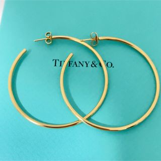 ティファニー(Tiffany & Co.)のTIFFANY&Co. ティファニーラージサークルゴールド ピアス直経約45mm(ピアス)