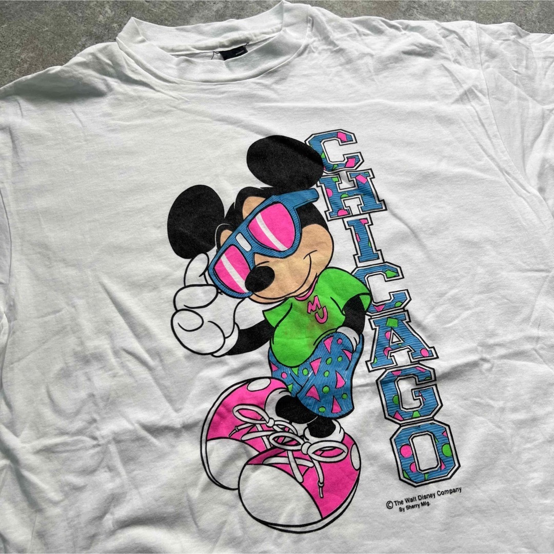 80's　Disney Vintage Mickey　ビッグTシャツ　USA製