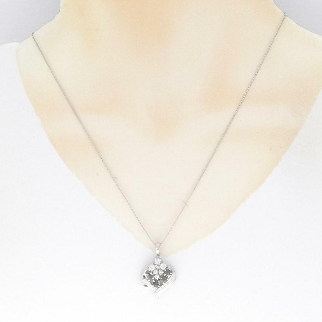 PT ハート アレキサンドライト ネックレス 0.75CT