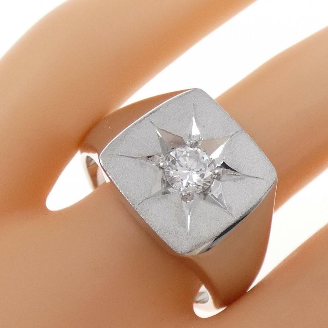 新商品 PM 印台 ダイヤモンド リング 0.403CT お店で人気の商品:102478円 リング(指輪)