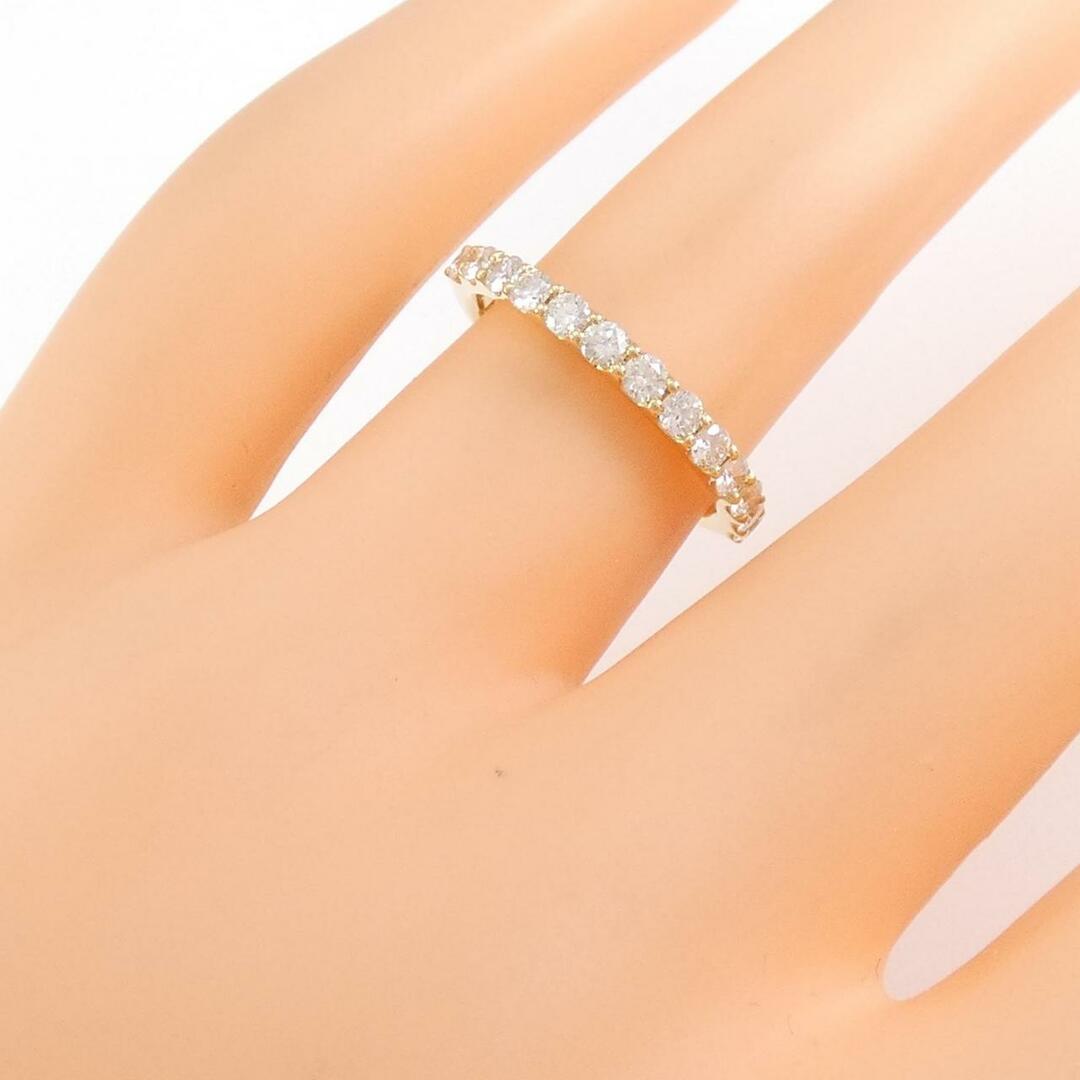 【新品】K18YG ハーフエタニティ ダイヤモンド リング 0.504CT レディースのアクセサリー(リング(指輪))の商品写真