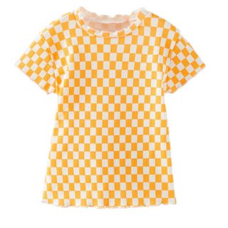 ザラキッズ(ZARA KIDS)のZARA チェックトップス(Tシャツ/カットソー)