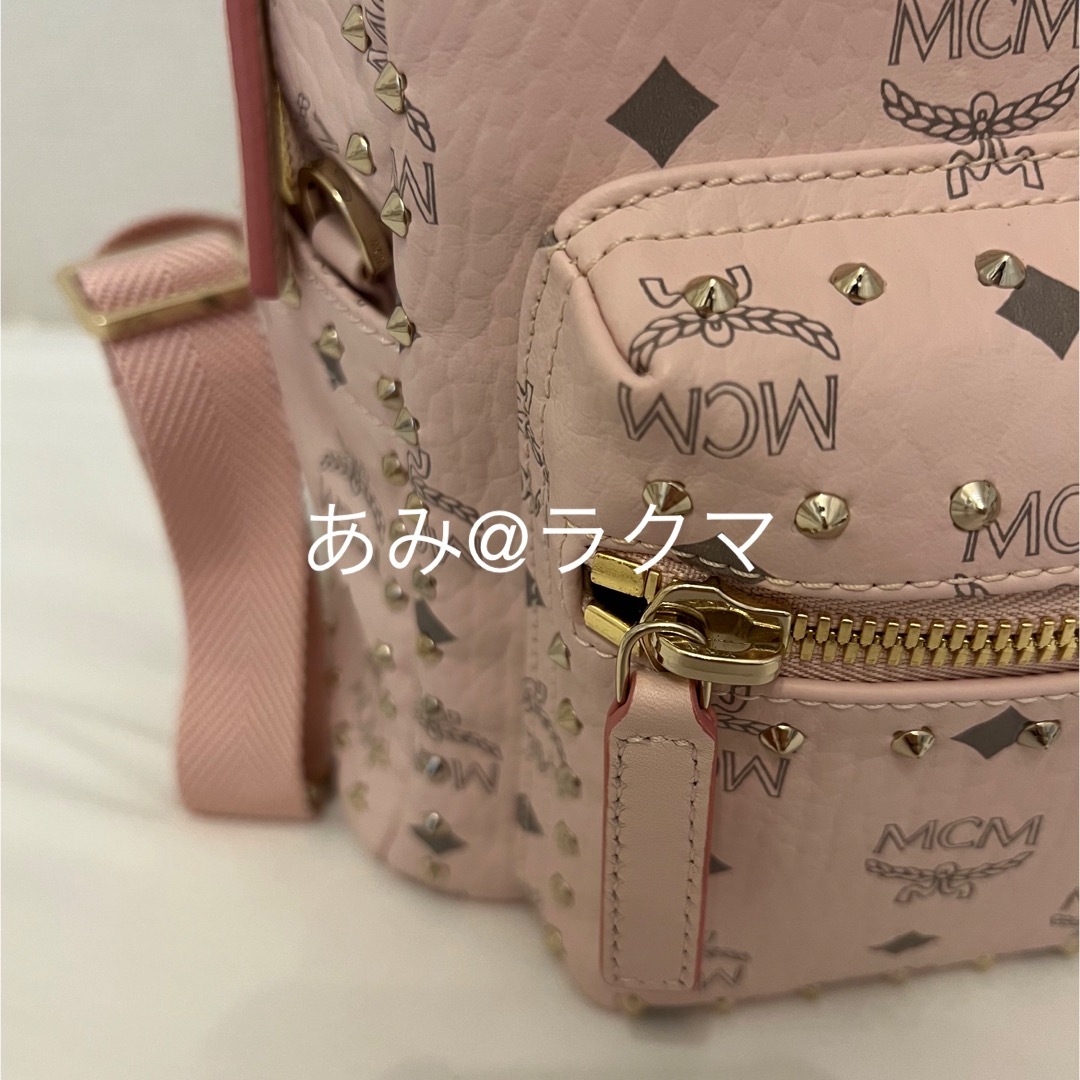 MCM   MCMパウダーピンク リュック バックパック スタッズの通販 by