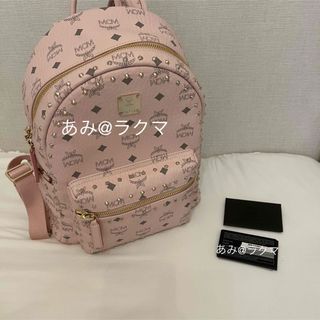 MCM ピンク　リュック　パウダーピンク