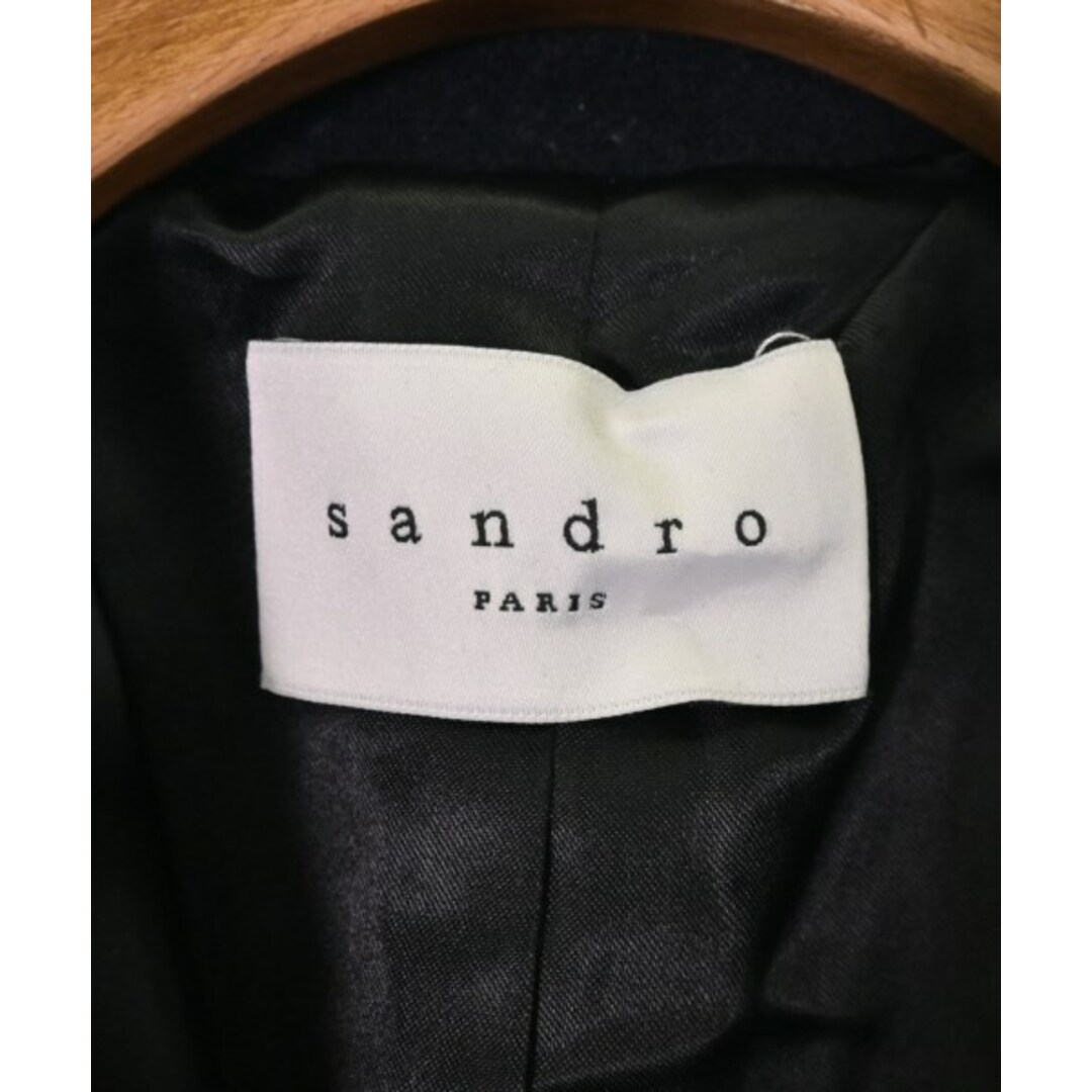 Sandro(サンドロ)のsandro サンドロ コート（その他） -(M位) 紺 【古着】【中古】 レディースのジャケット/アウター(その他)の商品写真