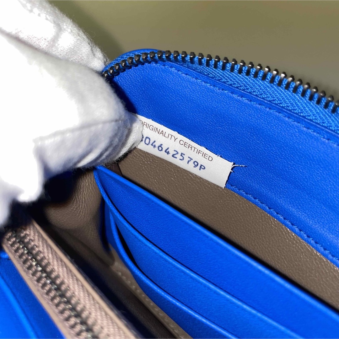 Bottega Veneta 極美品 青 財布 イントレチャート ユニセックス