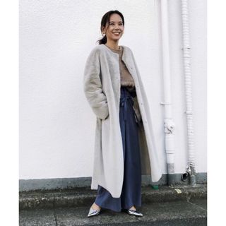 アメリヴィンテージ(Ameri VINTAGE)のamerivintage 2WAY SOFT BOA LONG COAT(ロングコート)