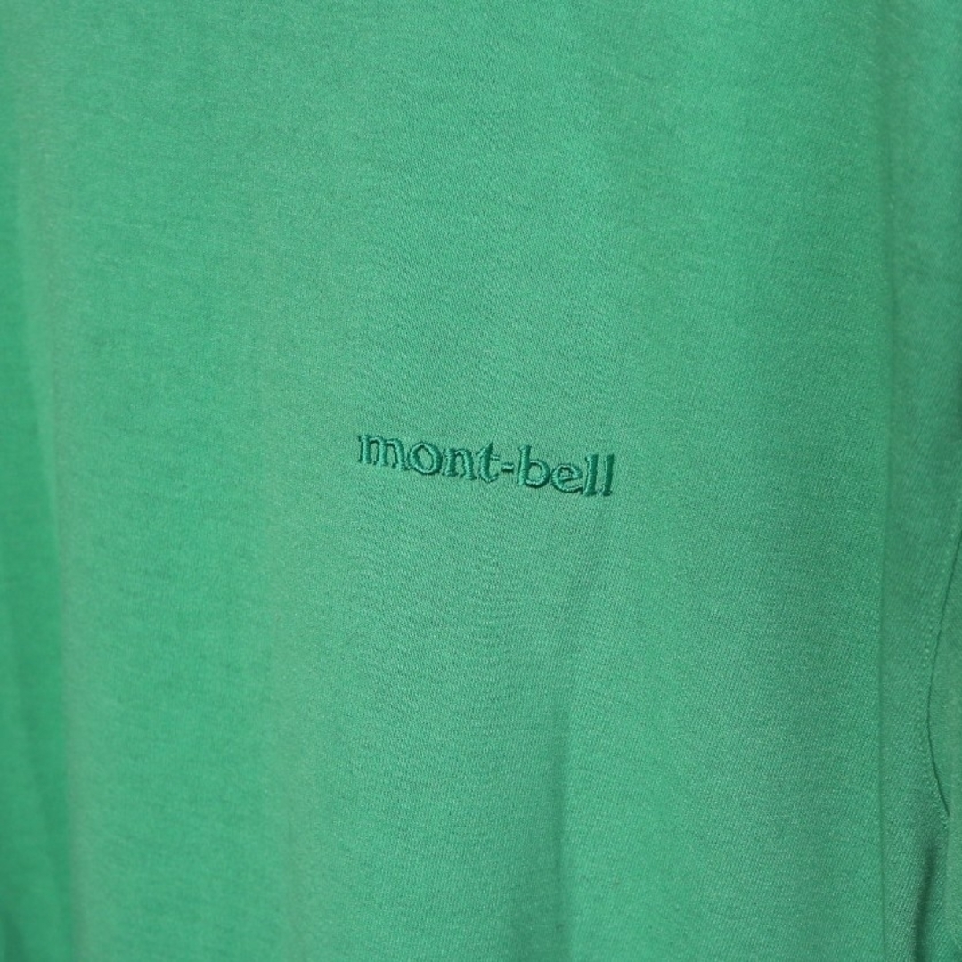 mont bell(モンベル)のモンベルワンポイントロゴ長袖Tシャツ＊レディースLサイズ＊緑 レディースのトップス(Tシャツ(長袖/七分))の商品写真