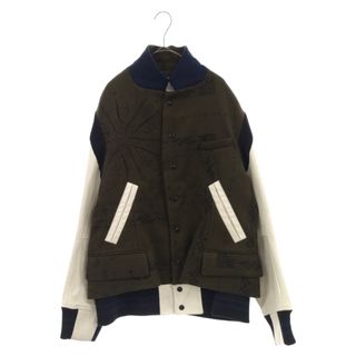 Sacai(サカイ) レザー切替スタジャンスウェット メンズ アウター