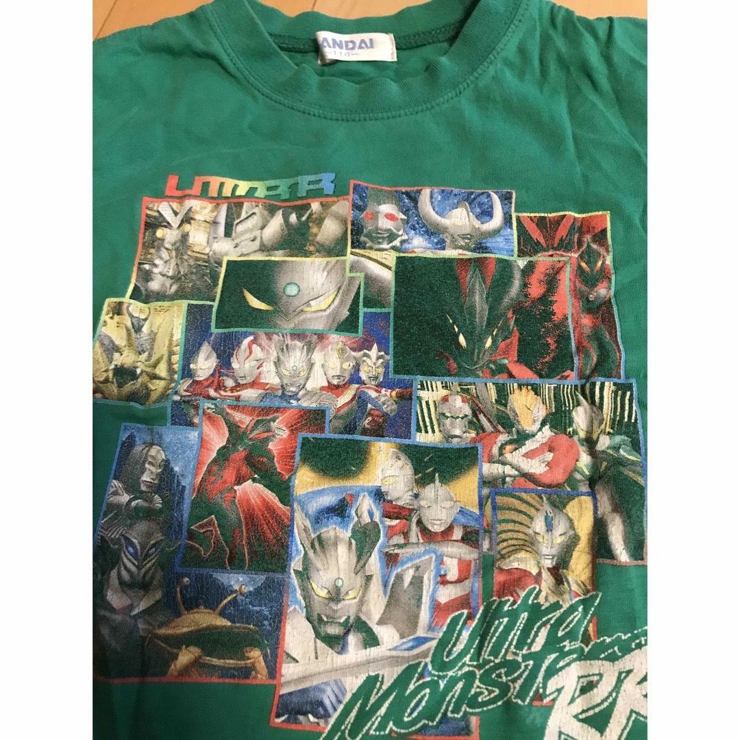 BANDAI(バンダイ)の男児ウルトラマンTシャツ3枚　110サイズ キッズ/ベビー/マタニティのキッズ服男の子用(90cm~)(Tシャツ/カットソー)の商品写真