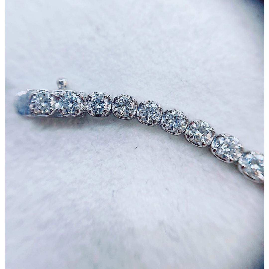 ★3.00ct★✨ダイヤモンドプラチナテニスブレスレット18cm